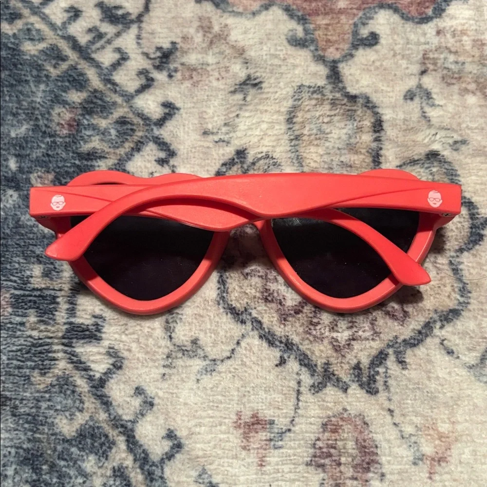 Babiators Limited Edition Candy Apple Heart Smoke Lense Kids Sunglasses